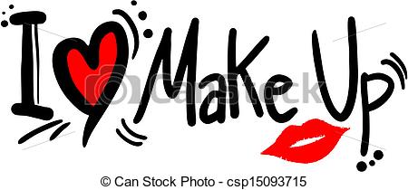 ... Love makeup - Creative design of love makeup Love makeup Clipartby ...