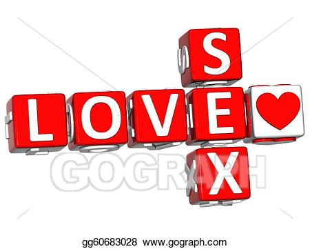 3D Love Safe Sex Crossword text