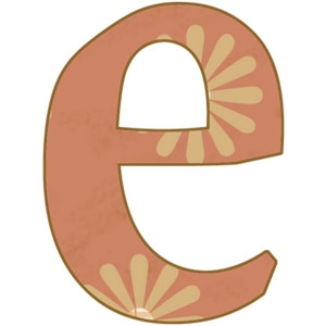 Cyrillic Letter E Clipart
