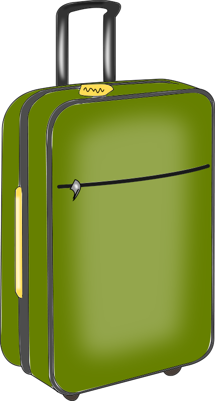 travel Luggage cartoon set ve