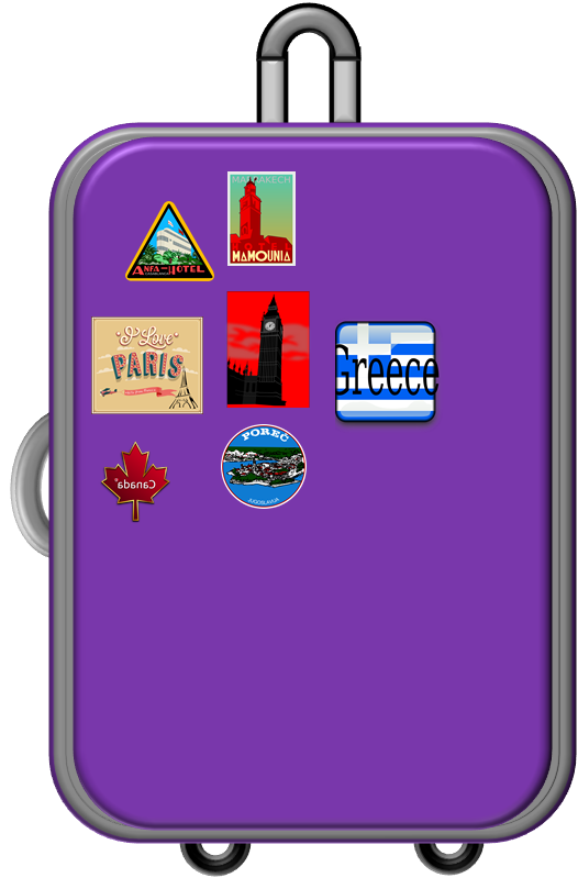 travel suitcase clip art