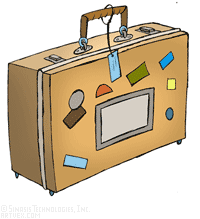 Luggage Suitcases Clipart - Luggage Clip Art