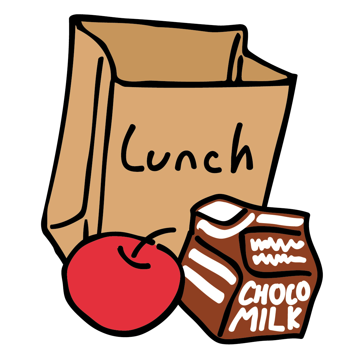 kids eating healthy clipart