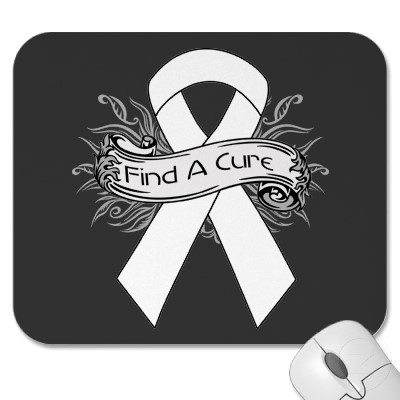 Lung Cancer Find A Cure Ribbon Mousepad