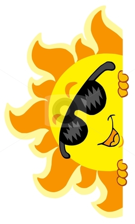 Lurking Sun with sunglasses