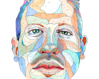 Macklemore 8.5x11 Portrait Art Print by Sean Katsenhakeron Davidson