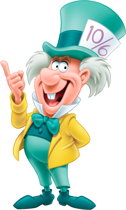Mad hatter top hat clipart - 