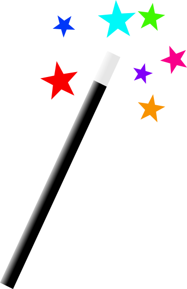 Clip Art Of A Magic Wand With