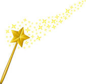 ... magic wand stars ...