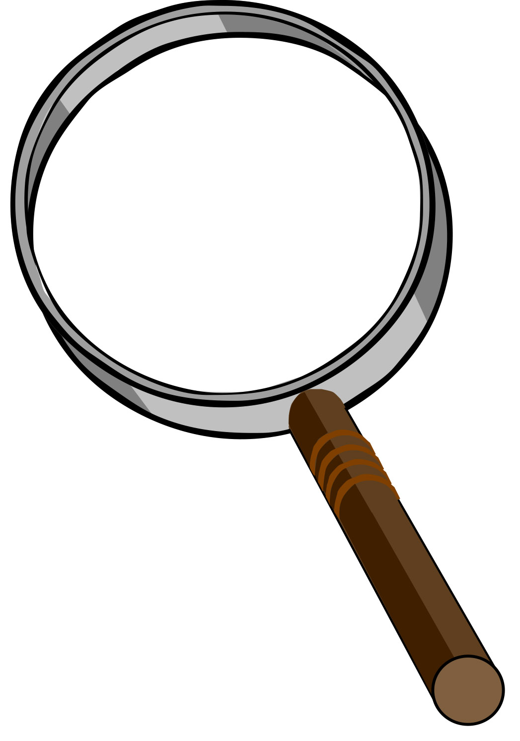 Magnifying Glass Clipart Blac - Clip Art Magnifying Glass