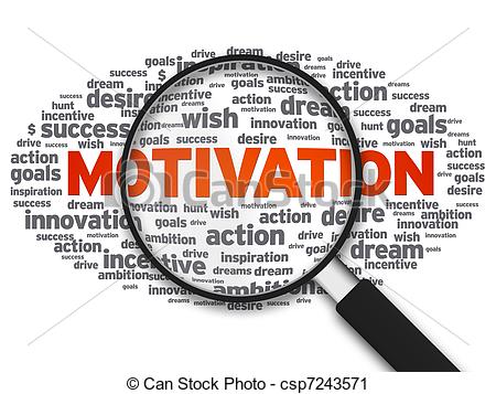 ... Magnifying Glass - Motivation - Magnified illustration with.