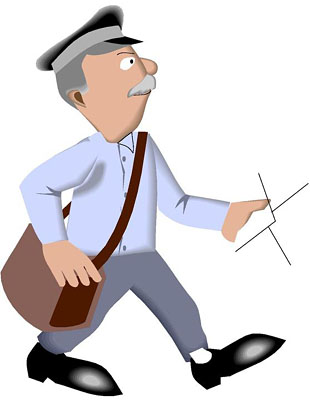 Mail Carrier Clipart; Us Mail - Mailman Clipart