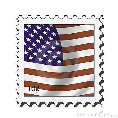 Stamp Vector Clipart Letter M