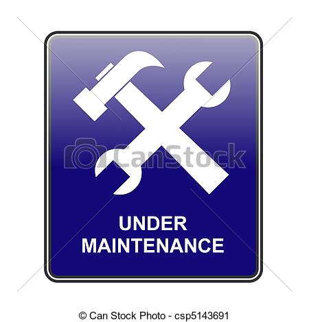 maintenance - This is a image of web button. maintenance Clipartby ...