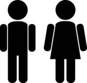 male and female body template - Male Clipart