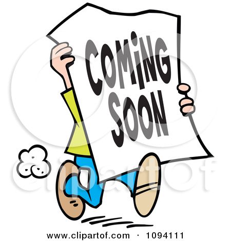 Man Carrying A Coming Soon Si - Coming Soon Clipart