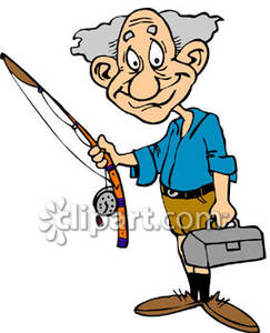 Image of boy fishing clipart 