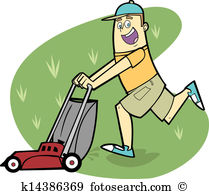 Clip art and Lawn mower .