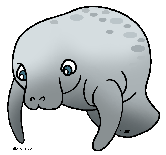 Manatee Clipart Size: 78 Kb F