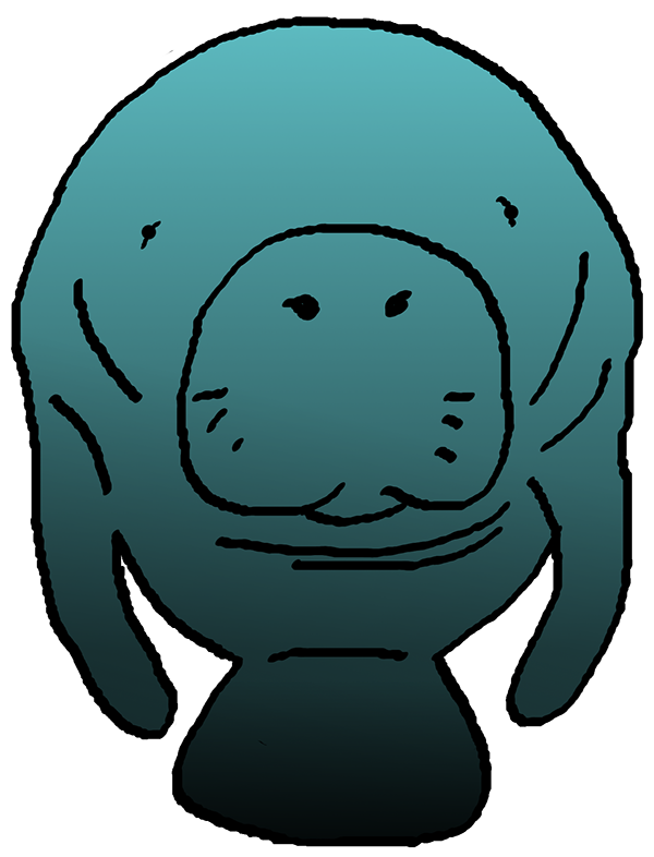 ... manatee clipart images. Each design was created in a range of colors to match the schoolu0026#39;s colors as well as more natural colors.