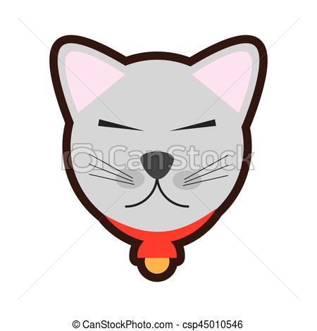 cartoon maneki neko - cat japanese - csp45010546