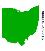 Map of Ohio Stock Illustratio - Ohio Clip Art