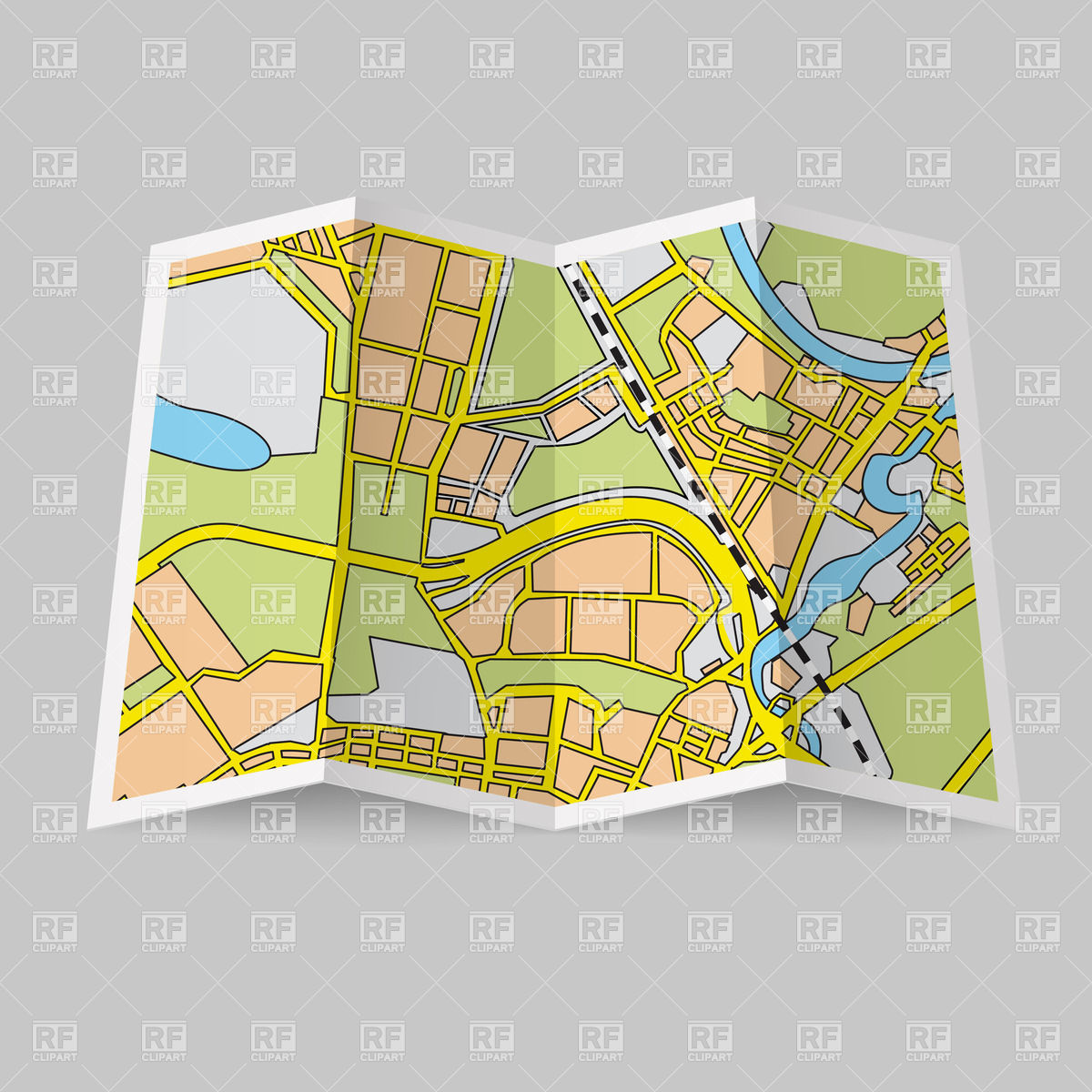 Map On Grey Background Download Royalty Free Vector Clipart Eps