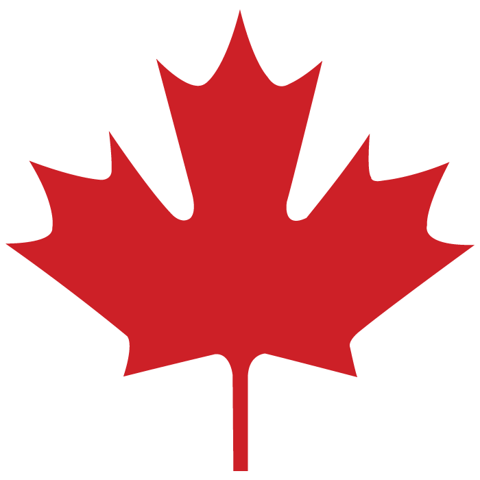 Canadian Maple Leaf Icon Silh