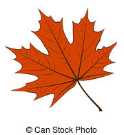 . ClipartLook.com Red Maple Leaf - Red maple leaf on a white background. EPS10.