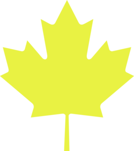 Yellow Maple Leaf Clip Art - Maple Leaf Clipart
