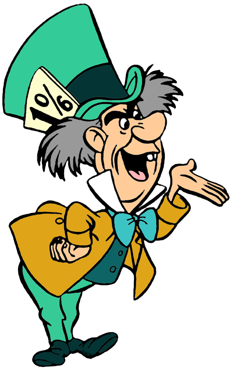 March Hare and Mad Hatter Cli - Mad Hatter Clip Art