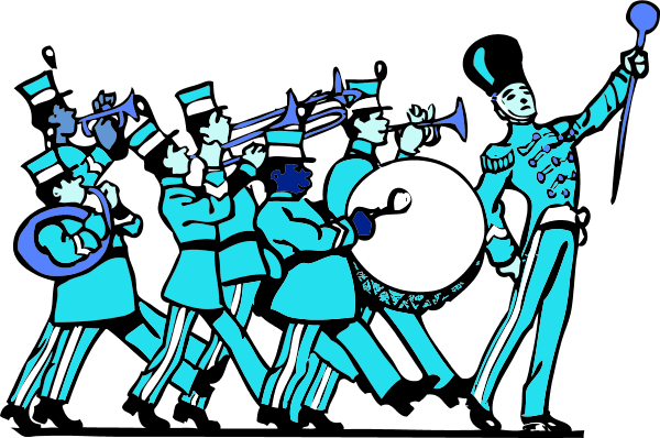 Marching Band 1 Vector Clip Art Pictures