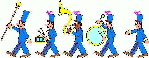 Marching Band Saxophone Silho