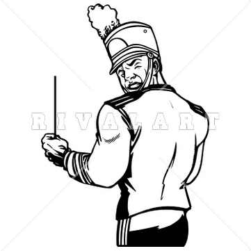 Marching Band Drum Major Clip Art Quotes