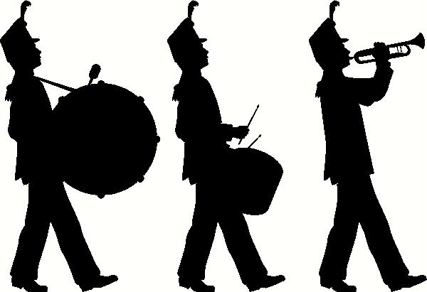 Marching Band Vinyl Decal Mus - Drumline Clipart
