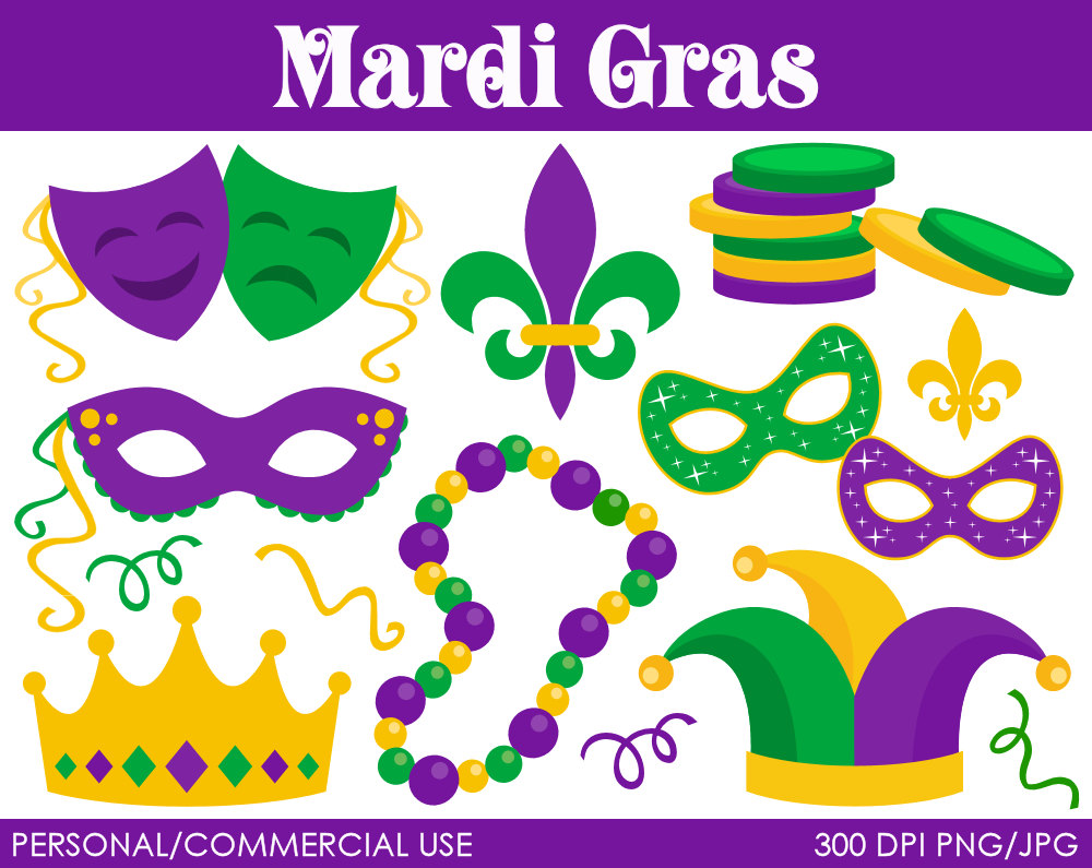 Mardi Gras Beads Free Clip Ar