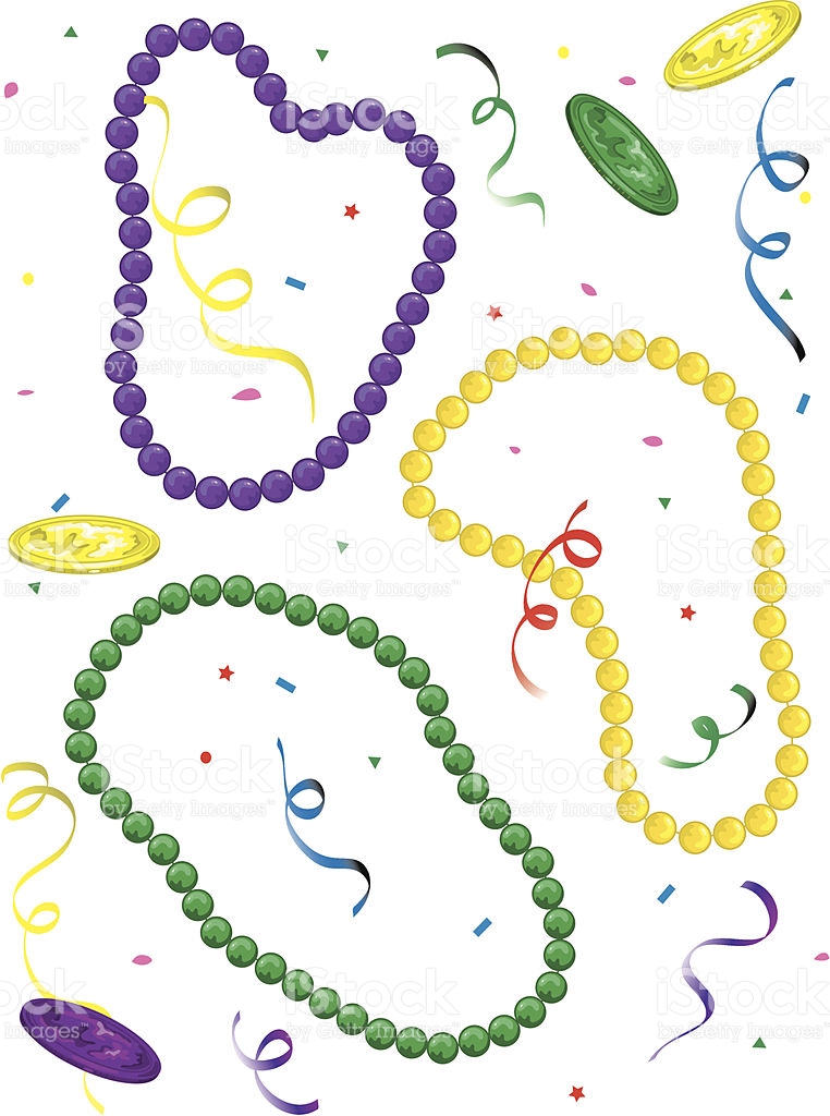 Mardi Gras Beads Clip Art - Mardi Gras Beads Clip Art