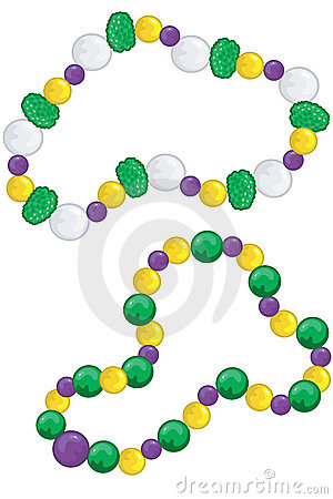 Mardi Gras Beads Stock Illust - Mardi Gras Beads Clip Art