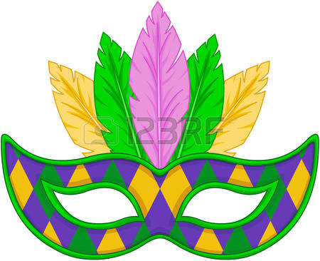 Mardi Gras Masks Clip Art 1