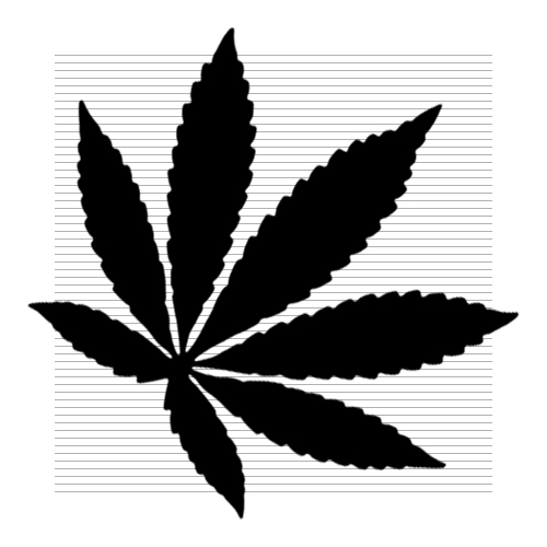 Cannabis Leaf Drawing I Free 