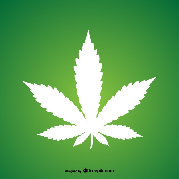 Marijuana leaf Free Vector
