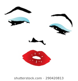 clipart of a beautiful woman  - Marilyn Monroe Clipart