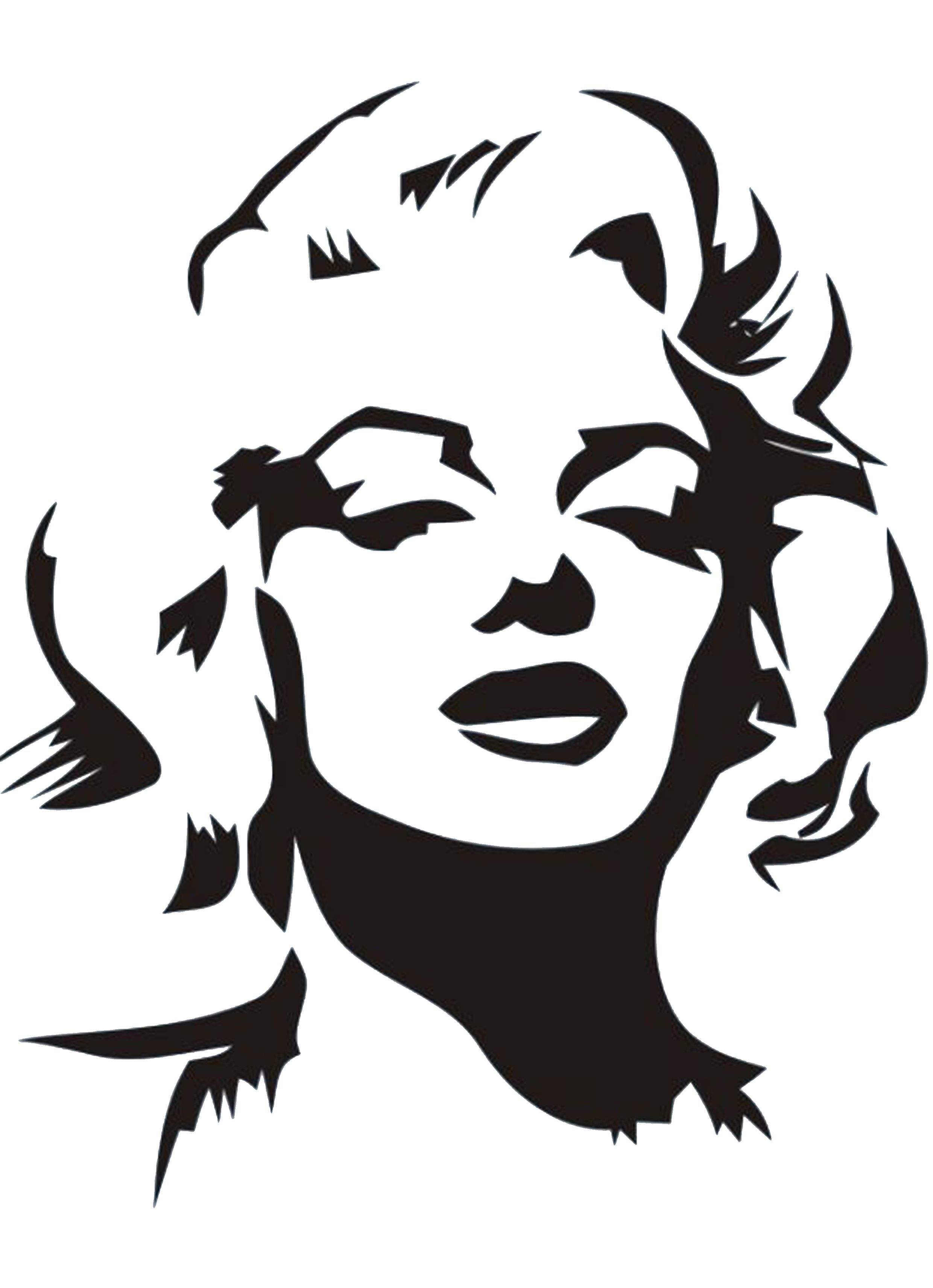 Marilyn Monroe Stencil by Gulcin