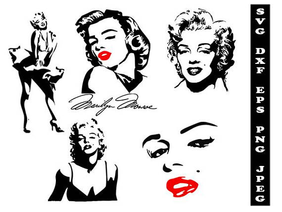Marilyn Monroe svg, celebrity svg, celebrity clipart, Marilyn Monroe dxf,  celebrity shirt svg, silhouette celebrity svg, svg shirts, svg
