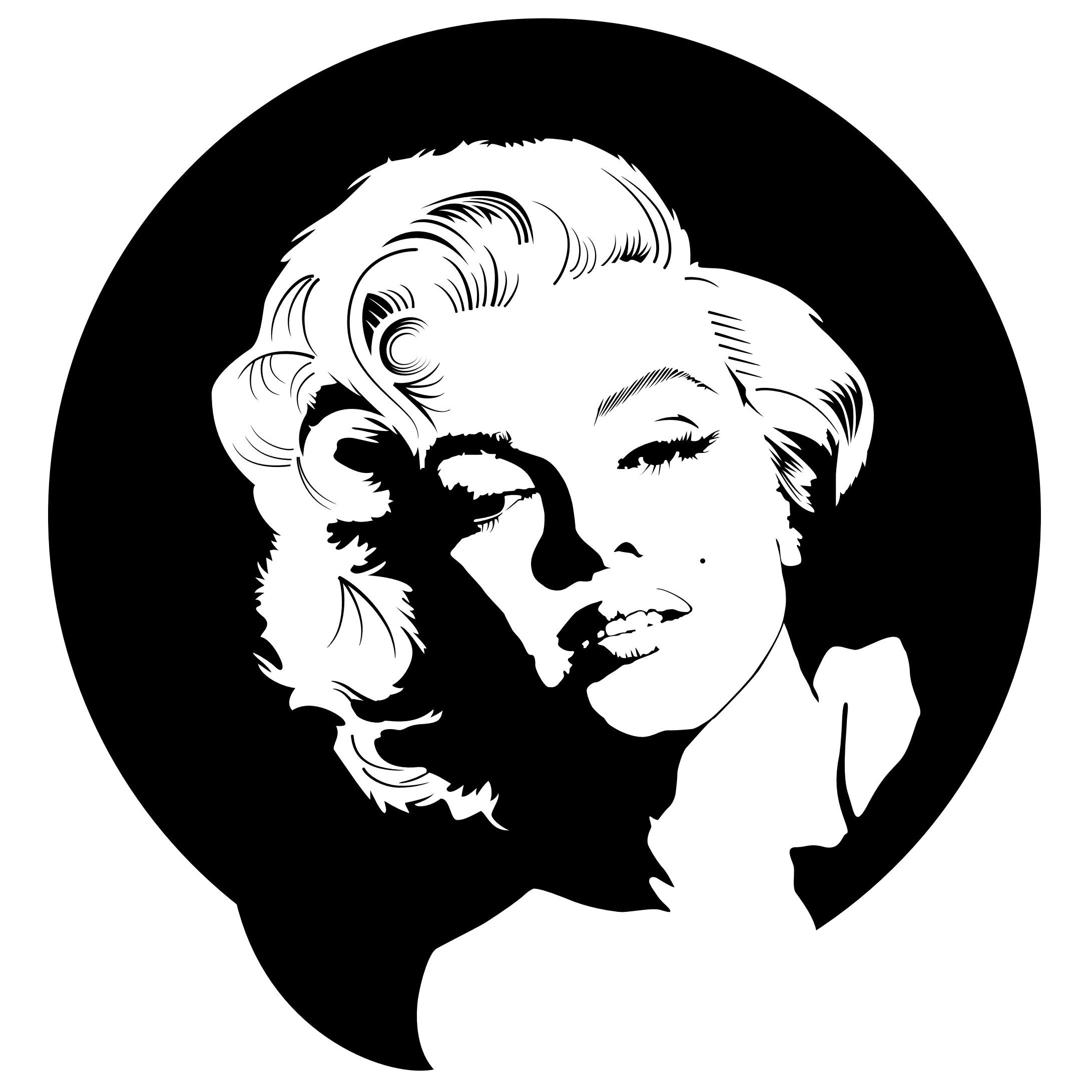 Marilyn Monroe Stencil 3 by .