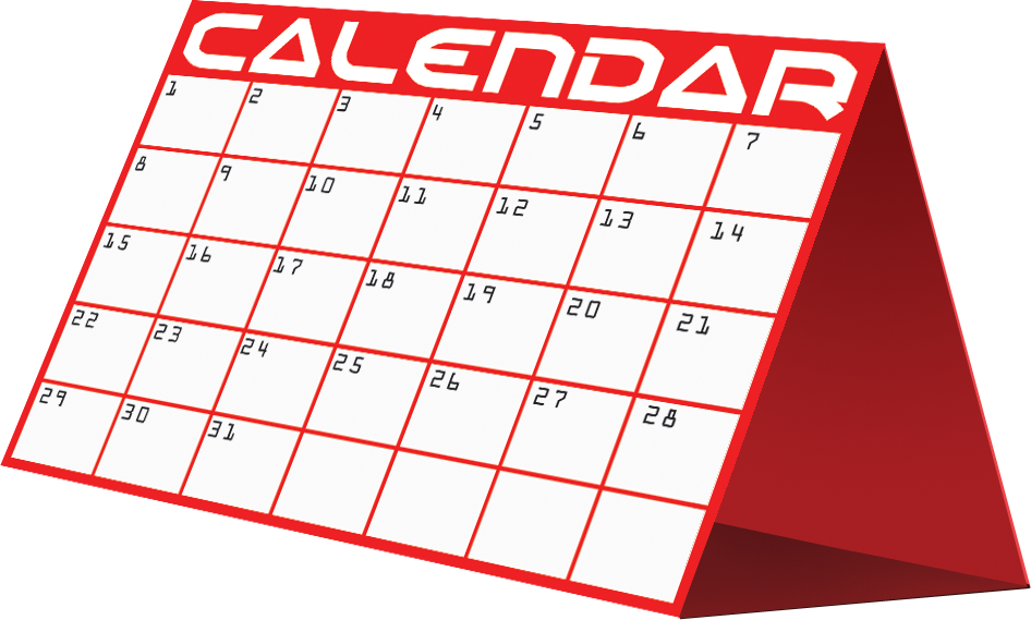 Calendar of events clipart - 
