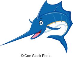 ... Marlin fish cartoon - Vector illustration of Marlin fish.