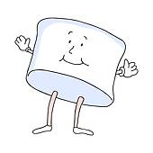 ... marshmallow man; marshmal - Marshmallow Clipart
