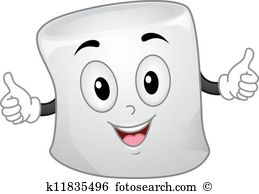 Marshmallow Mascot - Marshmallow Clipart