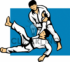 Martial Arts Self-Defense Clip Art